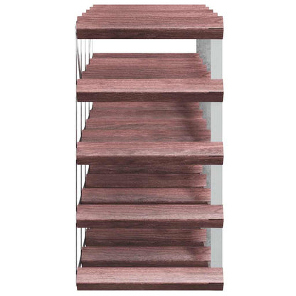 Portabottiglie per 20 Bottiglie Legno Massello di Pino Marrone | homemem39