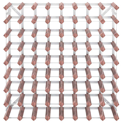 Portabottiglie per 72 Bottiglie Legno Massello di Pino Marrone