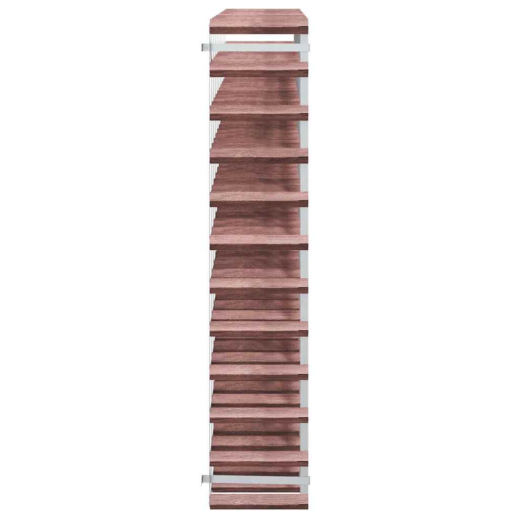 Portabottiglie per 120 Bottiglie Legno Massello di Pino Marrone