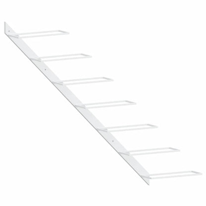 Portavini da Parete per 7 Bottiglie Metallo Bianco | homemem39