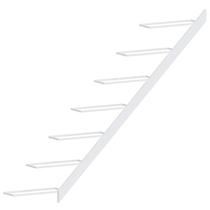 Portavini da Parete per 7 Bottiglie Metallo Bianco