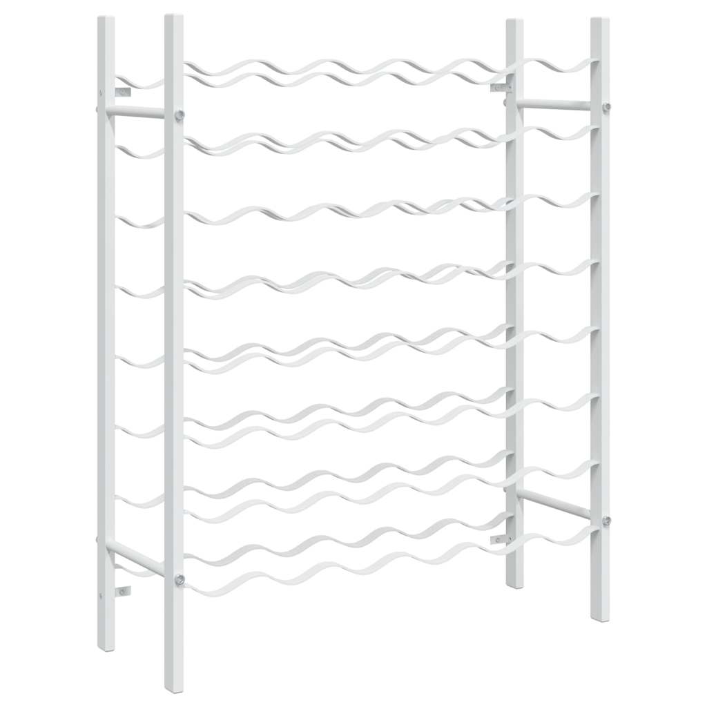 Portabottiglie per 48 Bottiglie Bianco in Metallo