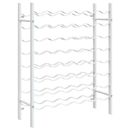 Portabottiglie per 48 Bottiglie Bianco in Metallo