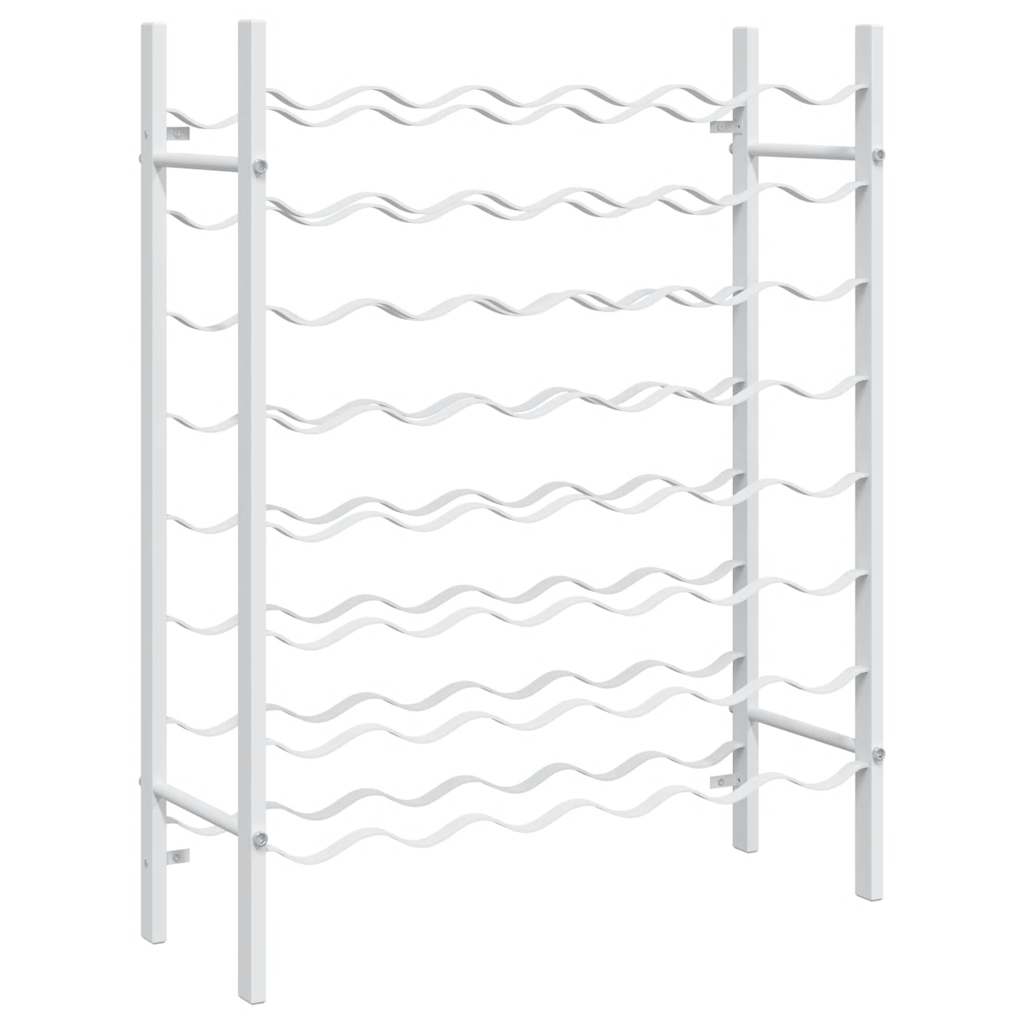 Portabottiglie per 48 Bottiglie Bianco in Metallo