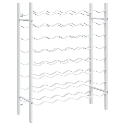 Portabottiglie per 48 Bottiglie Bianco in Metallo