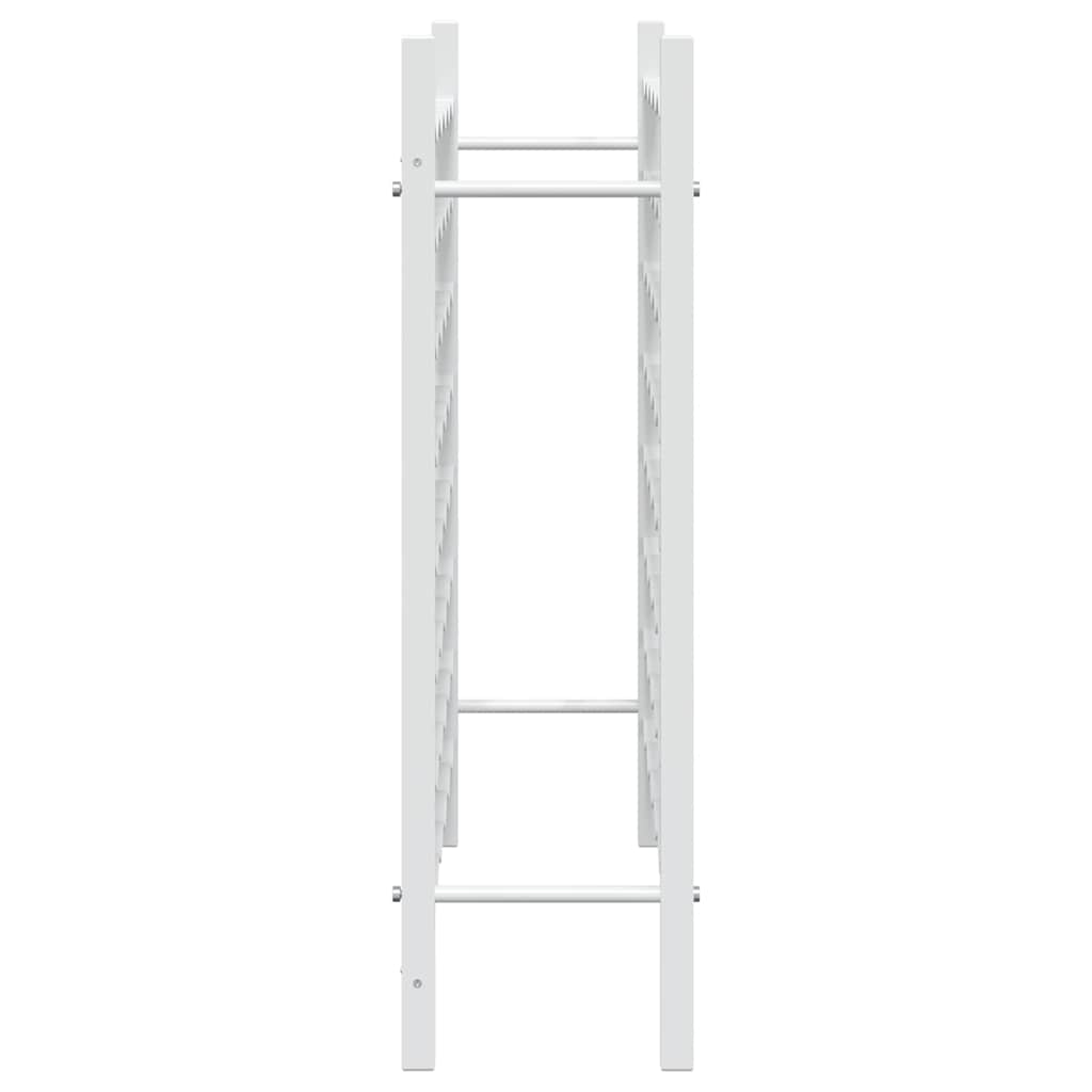 Portabottiglie per 48 Bottiglie Bianco in Metallo