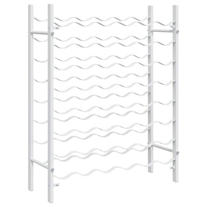 Portabottiglie per 48 Bottiglie Bianco in Metallo