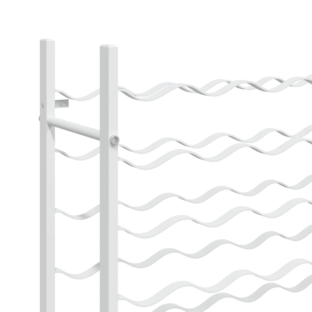 Portabottiglie per 48 Bottiglie Bianco in Metallo