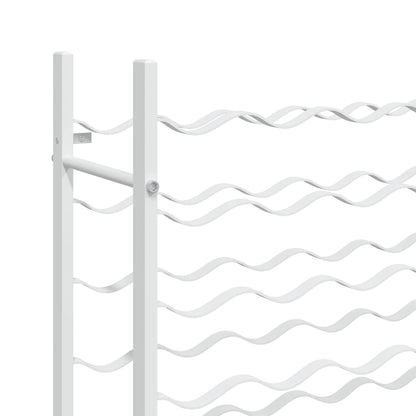 Portabottiglie per 48 Bottiglie Bianco in Metallo