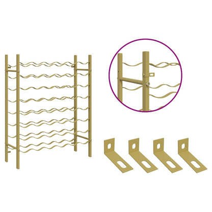 Portabottiglie per 48 Bottiglie Metallo Oro