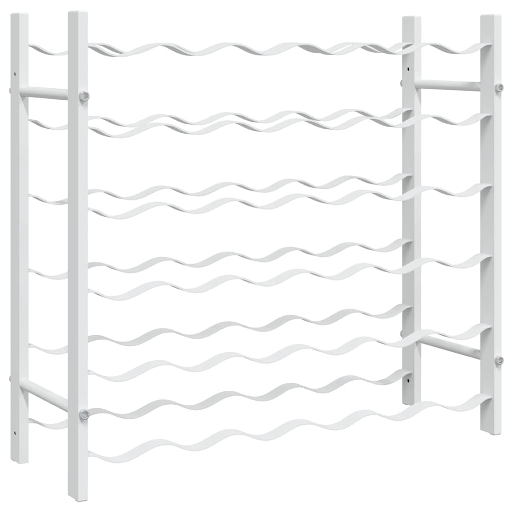 Portabottiglie per 36 Bottiglie Metallo Bianco