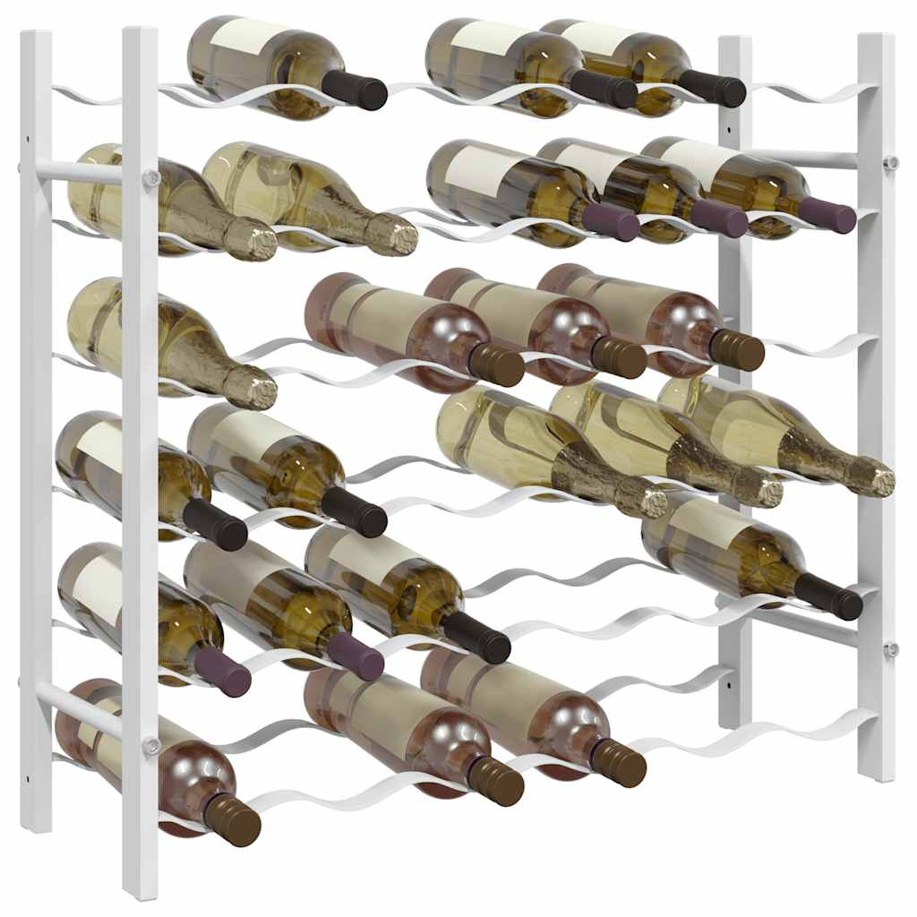 Portabottiglie per 36 Bottiglie Metallo Bianco