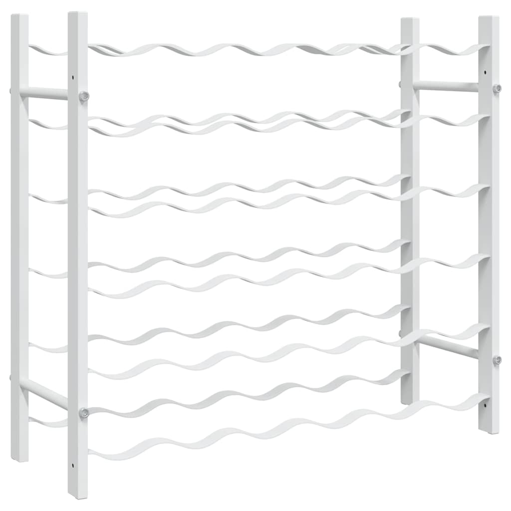 Portabottiglie per 36 Bottiglie Metallo Bianco