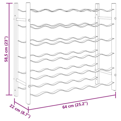 Portabottiglie per 36 Bottiglie Metallo Bianco