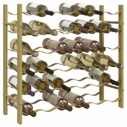 Portabottiglie per 36 Bottiglie Metallo Oro