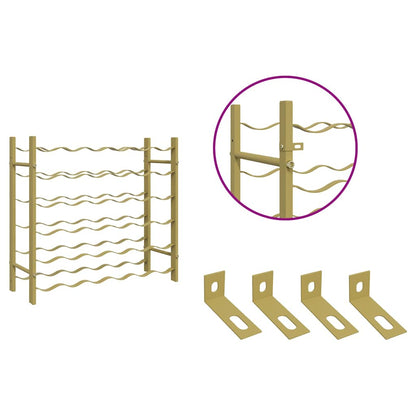 Portabottiglie per 36 Bottiglie Metallo Oro
