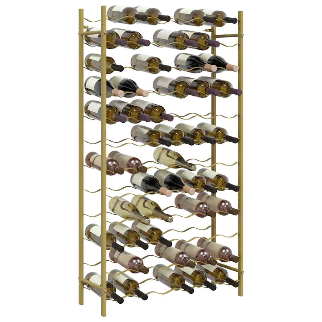 Portabottiglie per 72 Bottiglie Metallo Oro