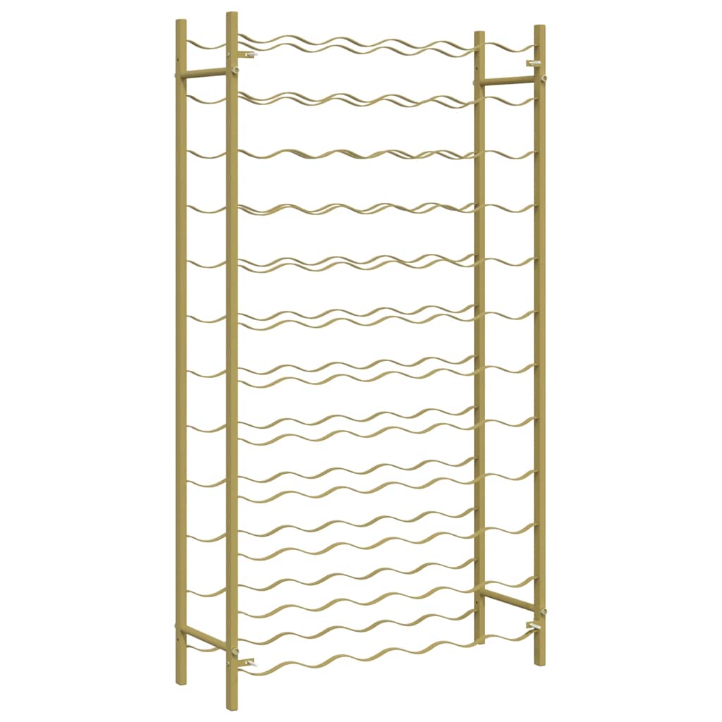 Portabottiglie per 72 Bottiglie Metallo Oro