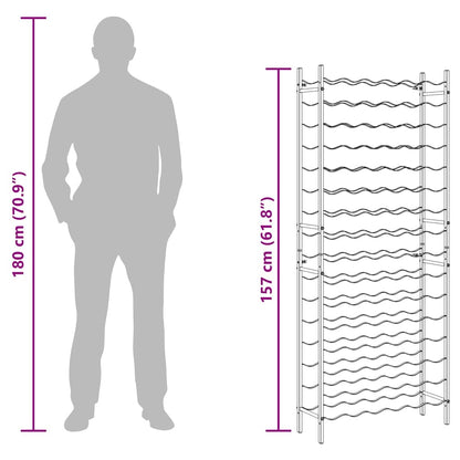Portabottiglie per 96 Bottiglie Metallo Oro