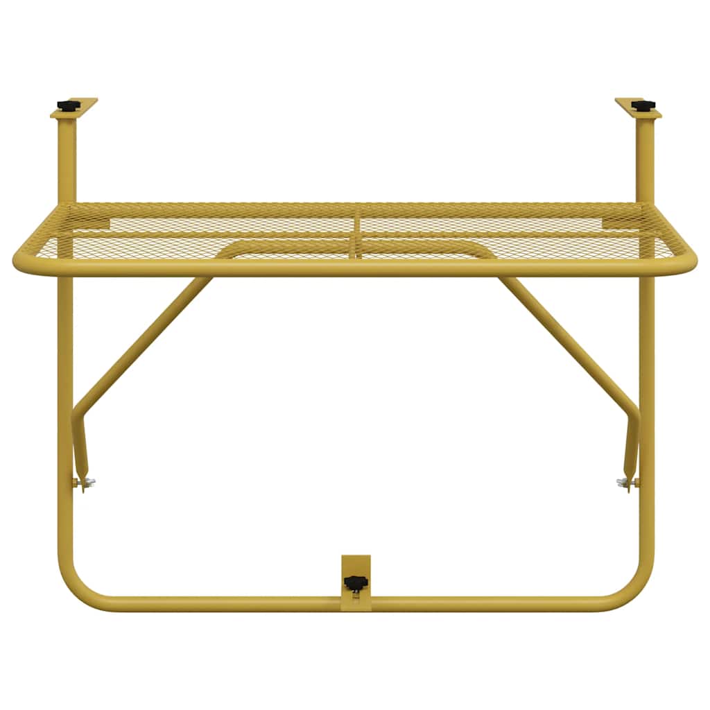 Tavolo da Balcone Oro 60x40 cm in Acciaio | homemem39