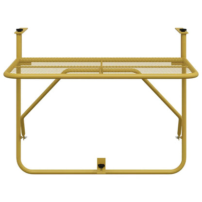 Tavolo da Balcone Oro 60x40 cm in Acciaio