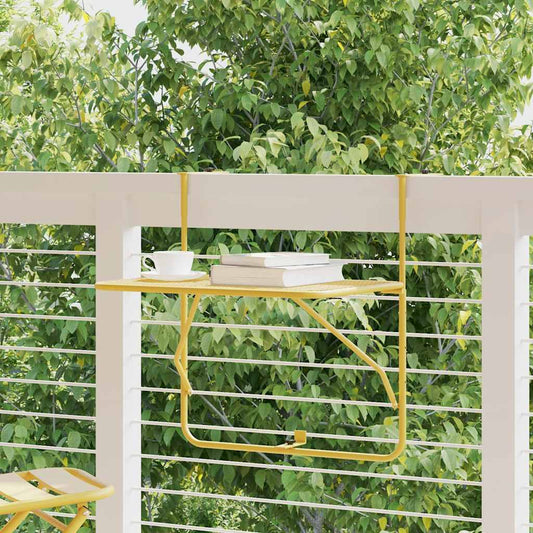 Tavolo da Balcone Oro 60x40 cm in Acciaio | homemem39