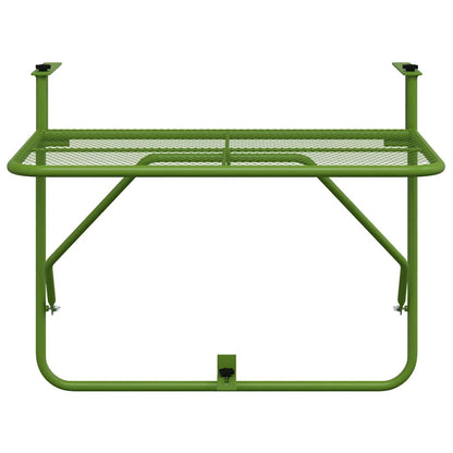 Tavolo da Balcone Verde 60x40 cm in Acciaio | homemem39