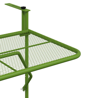 Tavolo da Balcone Verde 60x40 cm in Acciaio | homemem39