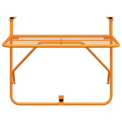 Tavolo da Balcone Giallo 60x40 cm in Acciaio