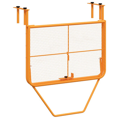 Tavolo da Balcone Giallo 60x40 cm in Acciaio