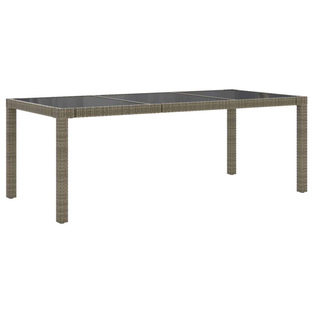 Set da Pranzo da Esterno 9 pz con Cuscini in Polyrattan Grigio | homemem39