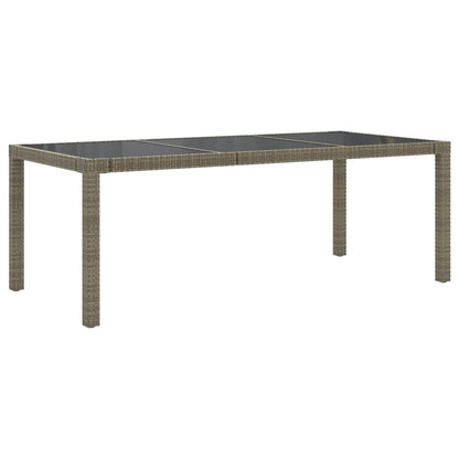Set da Pranzo da Esterno 9 pz con Cuscini in Polyrattan Grigio | homemem39