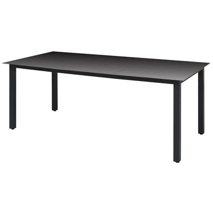 Set da Pranzo da Giardino 7 pz con Cuscini in Polyrattan Grigio | homemem39