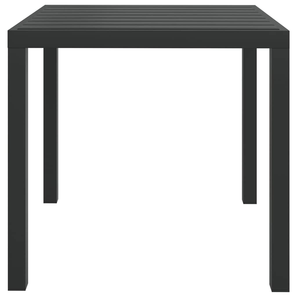 Set da Pranzo per Giardino 5 pz con Cuscini Polyrattan Nero