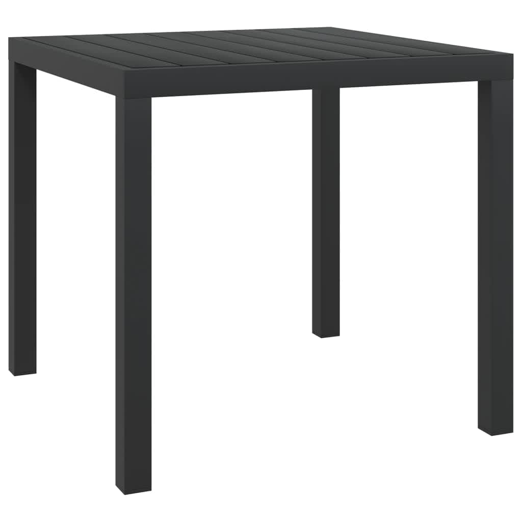 Set da Pranzo per Giardino 5 pz con Cuscini Polyrattan Nero | homemem39