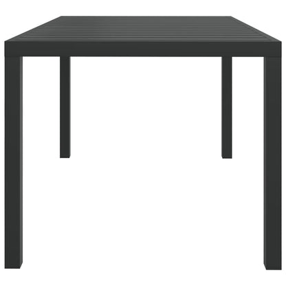 Set da Pranzo per Giardino 5 pz con Cuscini Polyrattan Nero - homemem39