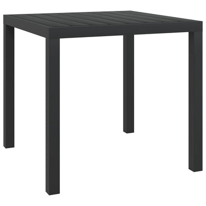 Set da Pranzo per Giardino 5 pz con Cuscini Polyrattan Nero - homemem39