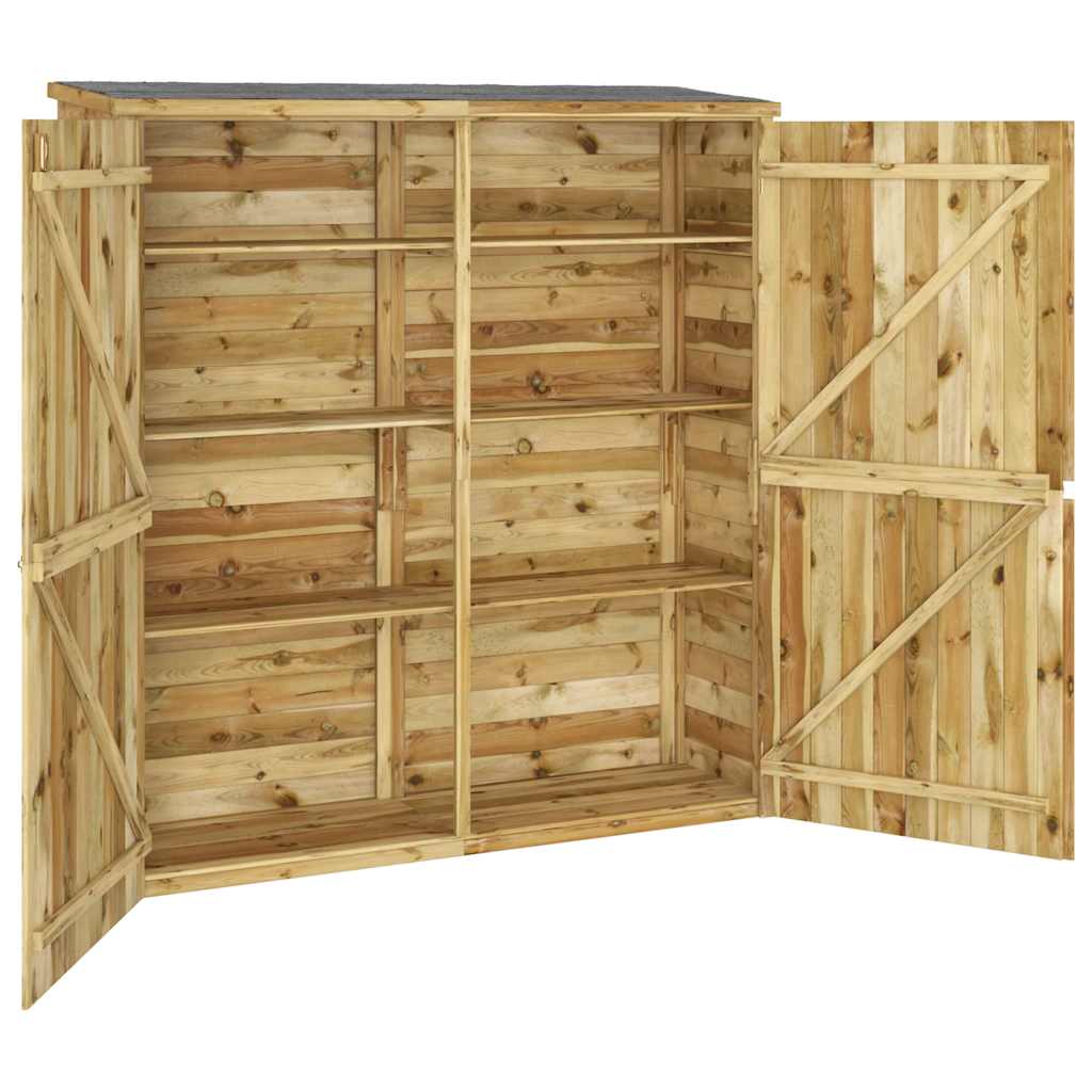 Rimessa Attrezzi Giardino 163x50x171 cm Massello di Pino | homemem39