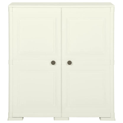 Armadietto in Plastica 79x43x85,5 cm Effetto Legno Vaniglia - homemem39