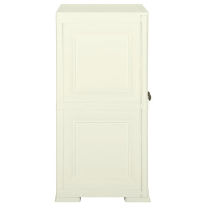 Armadietto in Plastica 79x43x85,5 cm Effetto Legno Vaniglia | homemem39