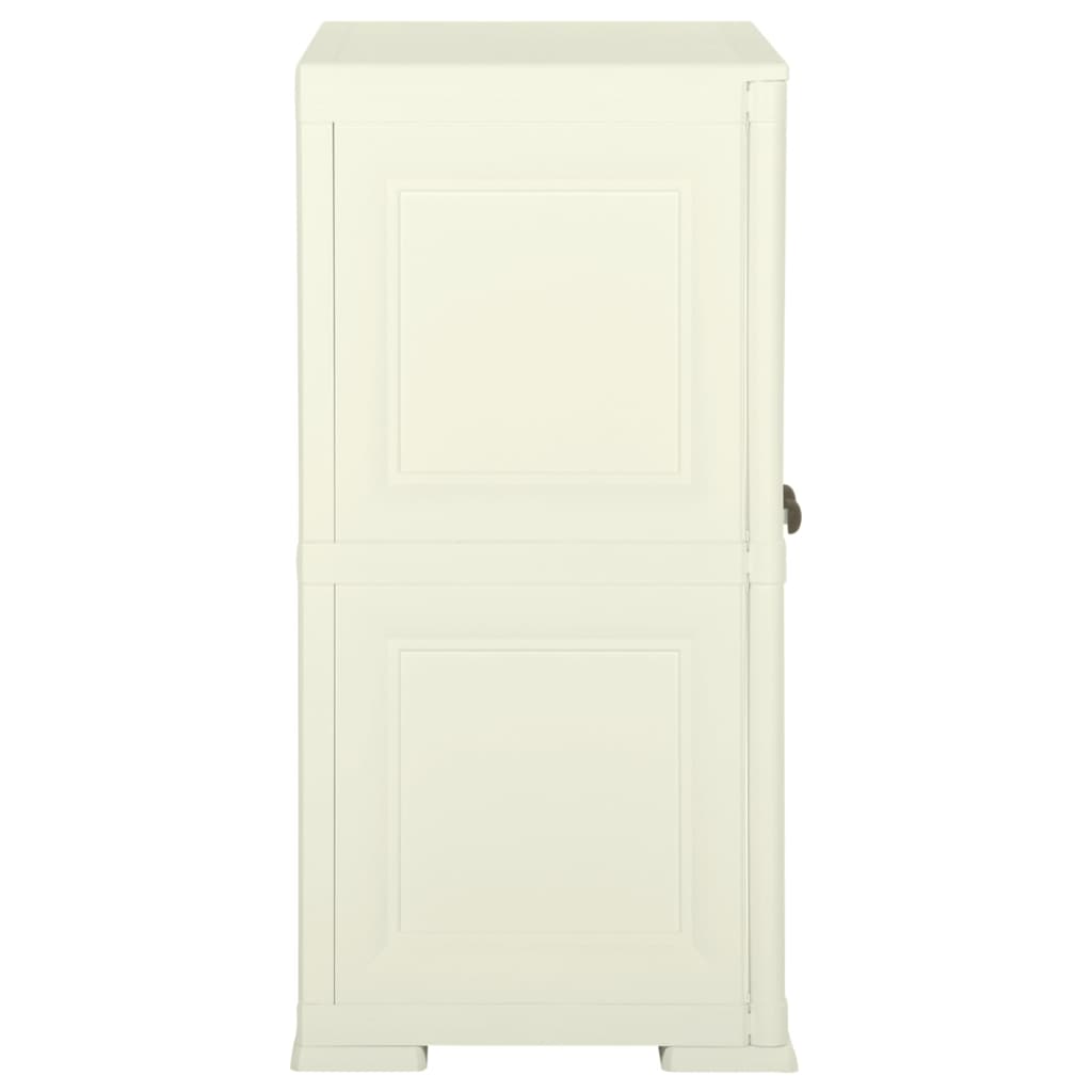 Armadietto in Plastica 79x43x85,5 cm Effetto Legno Vaniglia - homemem39