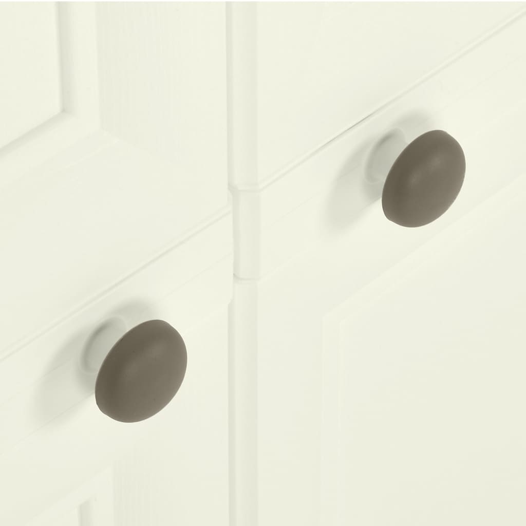 Armadietto in Plastica 79x43x85,5 cm Effetto Legno Vaniglia | homemem39