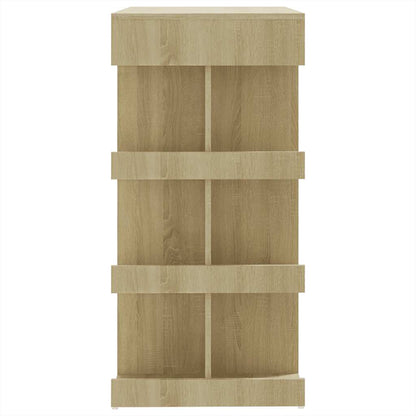 Tavolo Bar con Ripiani Rovere Sonoma 100x50x101,5 cm Truciolato - homemem39