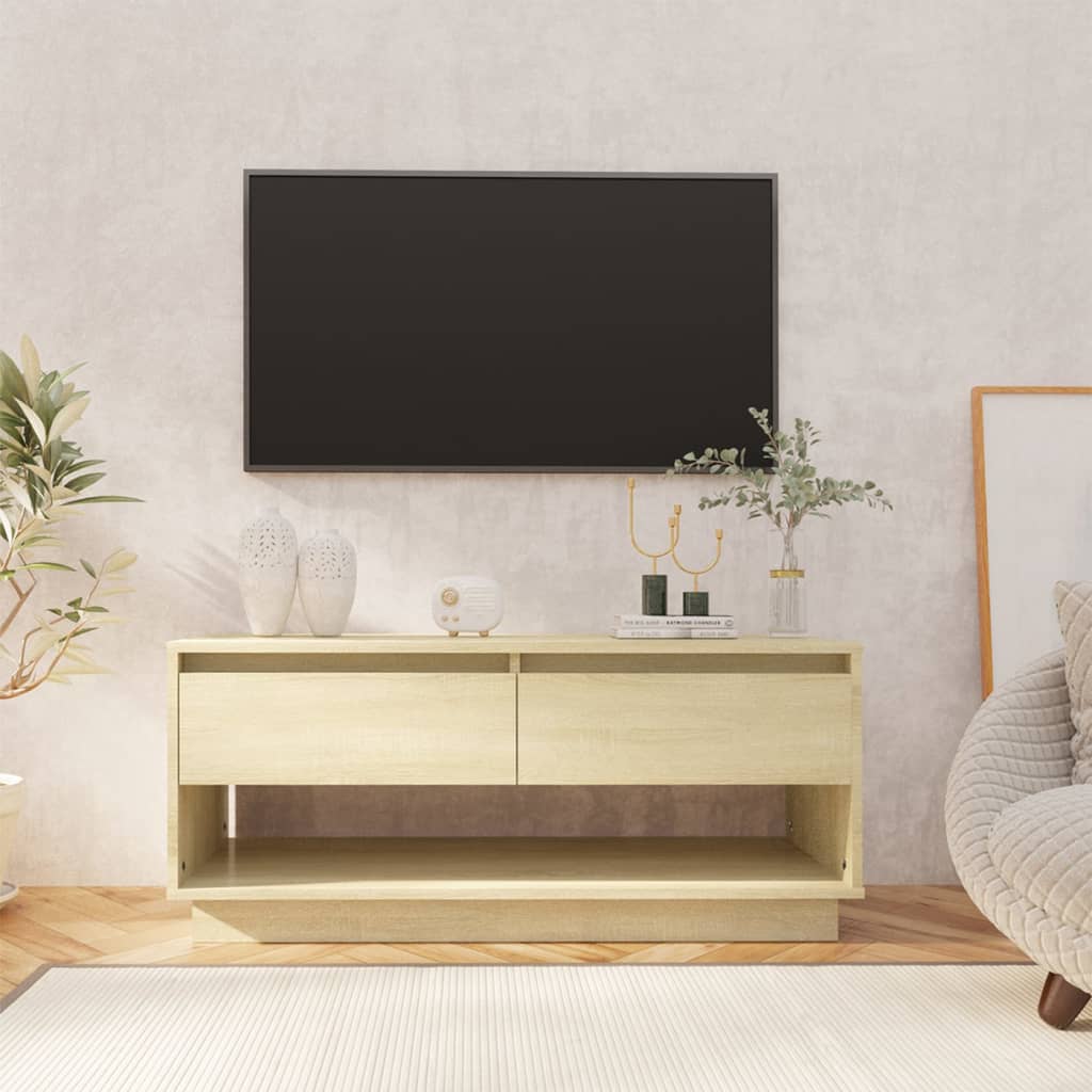 Mobile TV Rovere Sonoma 102x41x44 cm in Truciolato - homemem39