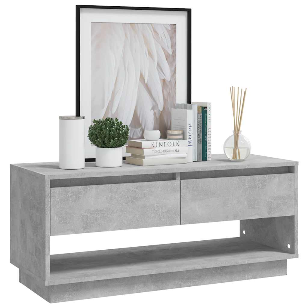 Mobile TV Grigio Cemento 102x41x44 cm in Truciolato
