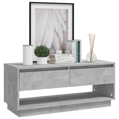 Mobile TV Grigio Cemento 102x41x44 cm in Truciolato