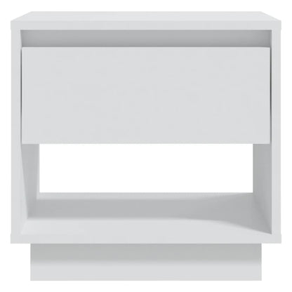 Comodino Bianco 45x34x44 cm in Truciolato - homemem39