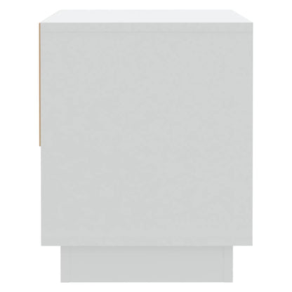 Comodino Bianco 45x34x44 cm in Truciolato - homemem39