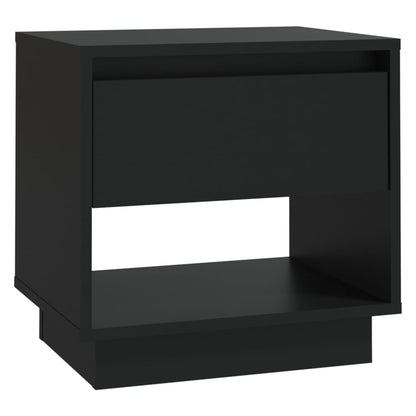 Comodino Nero 45x34x44 cm in Truciolato - homemem39
