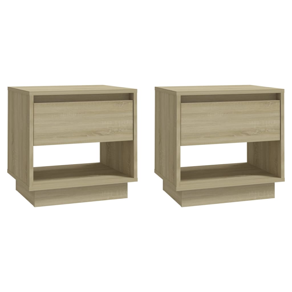 Comodini 2 pz Rovere Sonoma 45x34x44 cm in Truciolato - homemem39